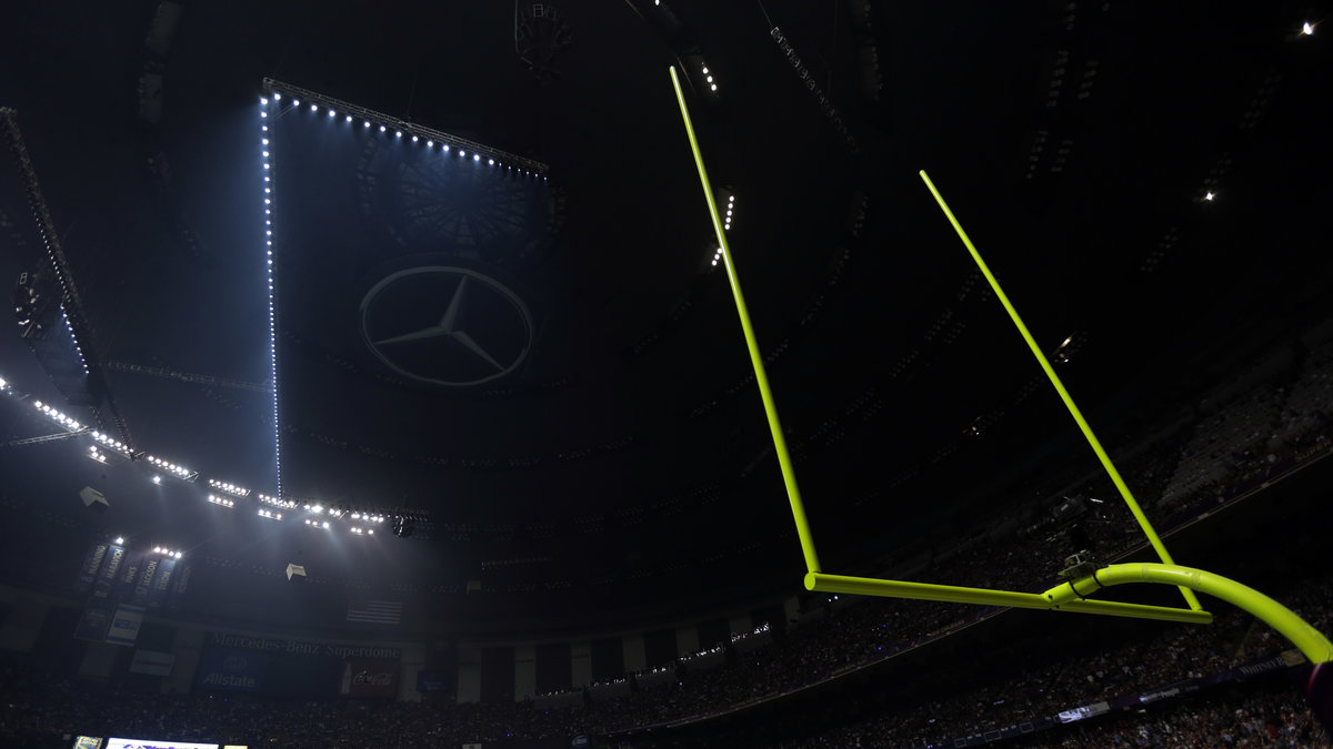 78 000 var på Mercedes-Benz-arenan i New Orleans, Lousiana