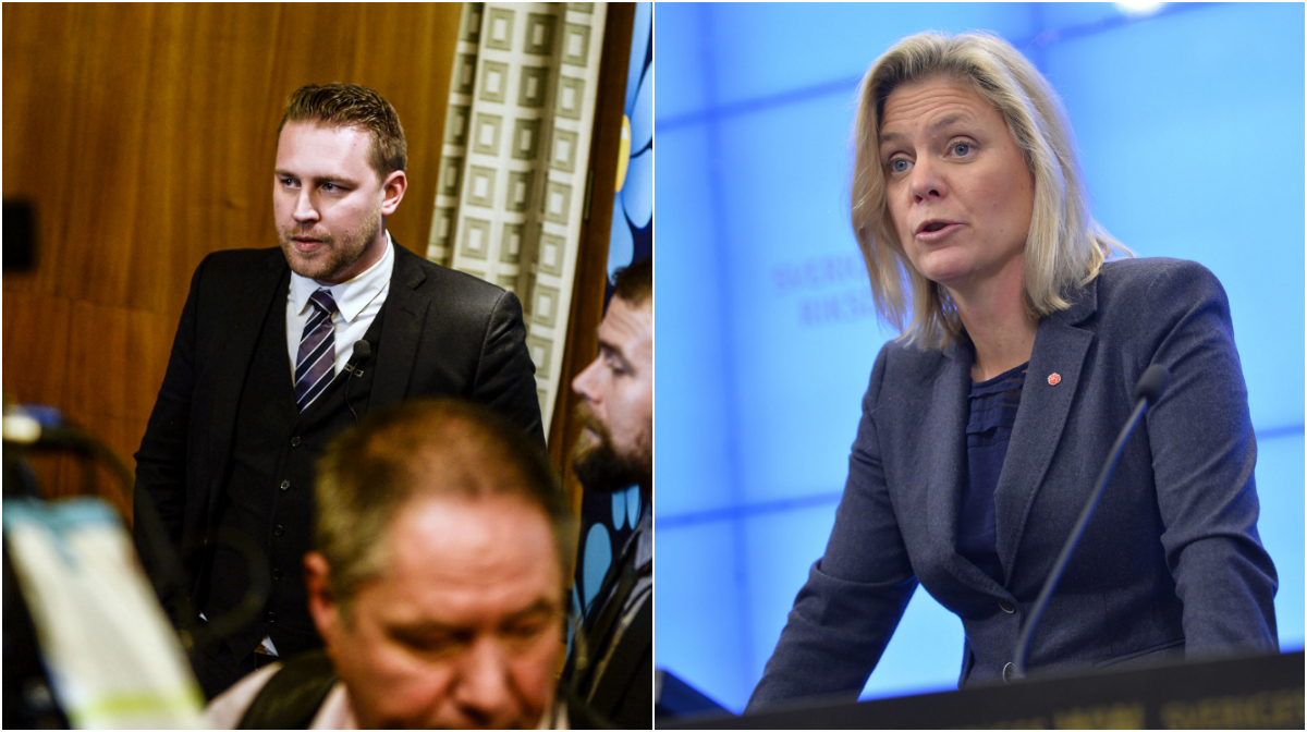 Även Magdalena Andersson röt till mot Sverigedemokraterna.