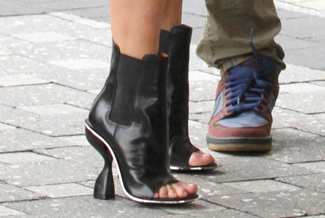 De här så kallade skorna rockade Kim nyligen. 