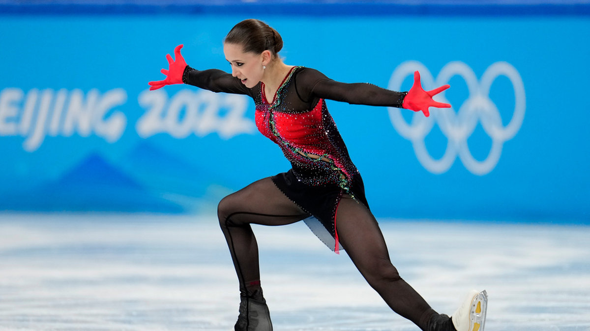 Kamila Valieva imponerade i lagtävlingsfinalen i måndags, där Ryssland tog OS-guldet.