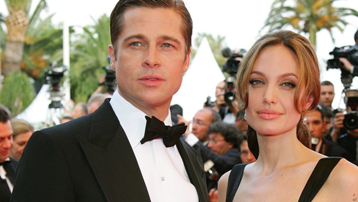 Brad Pitt och Angelina Jolie på röda mattan år 2007. 