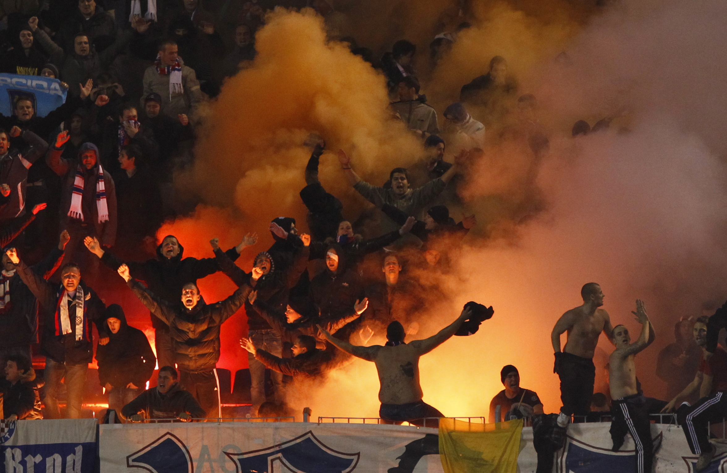 Hajduk Splits beryktade supportergruppering...