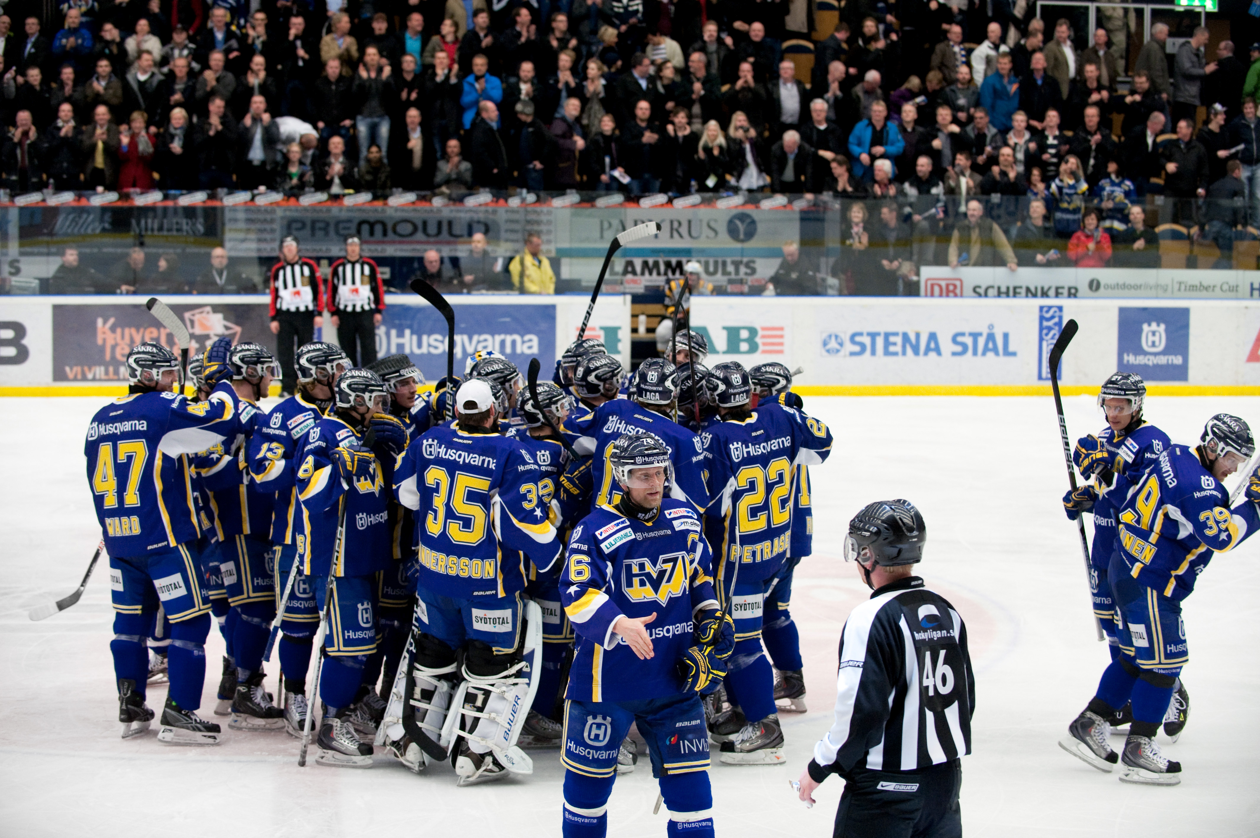 SM-final, ishockey, Hovet, Gustaf Wesslau, HV71, Djurgården IF
