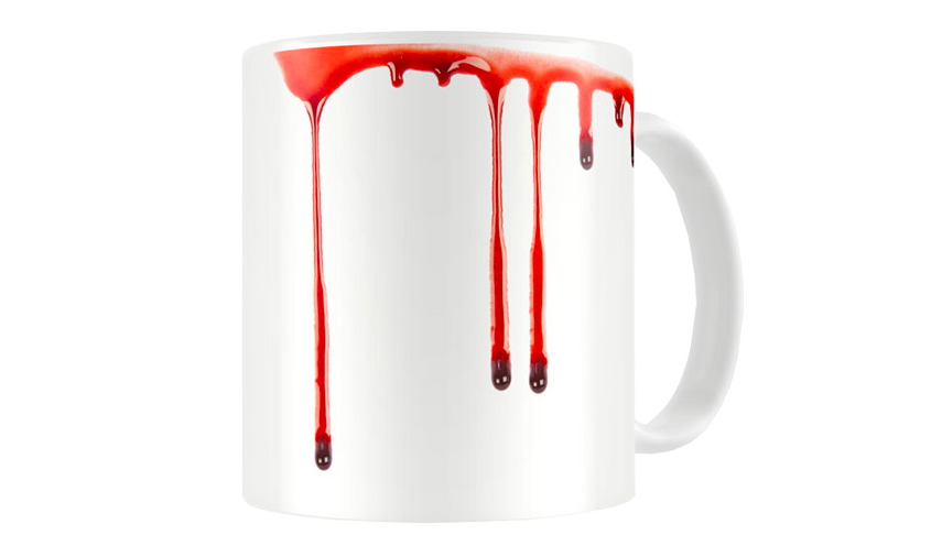 Blodig mugg från Partykungen Blodig mugg från Partykungen