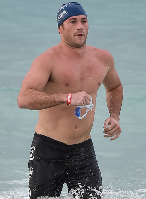 Skådisen Scott Eastwood i Miami. Skådisen Scott Eastwood i Miami.