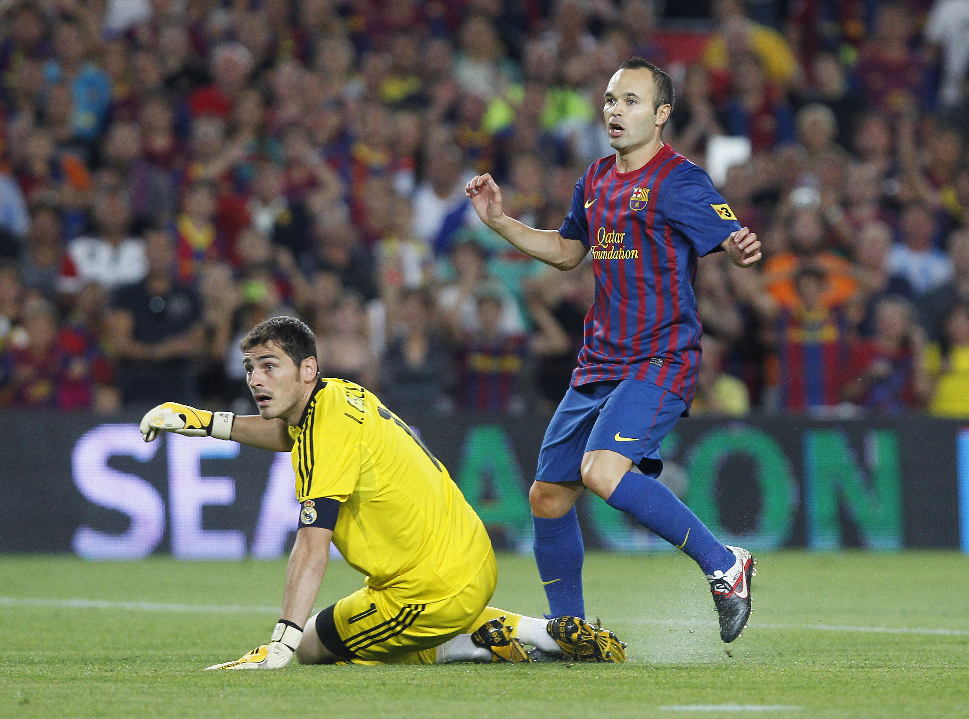 Iniesta inledde målskyttet efter en genial passning av, vem annars, Messi. Iniesta inledde målskyttet efter en genial passning av, vem annars, Messi.