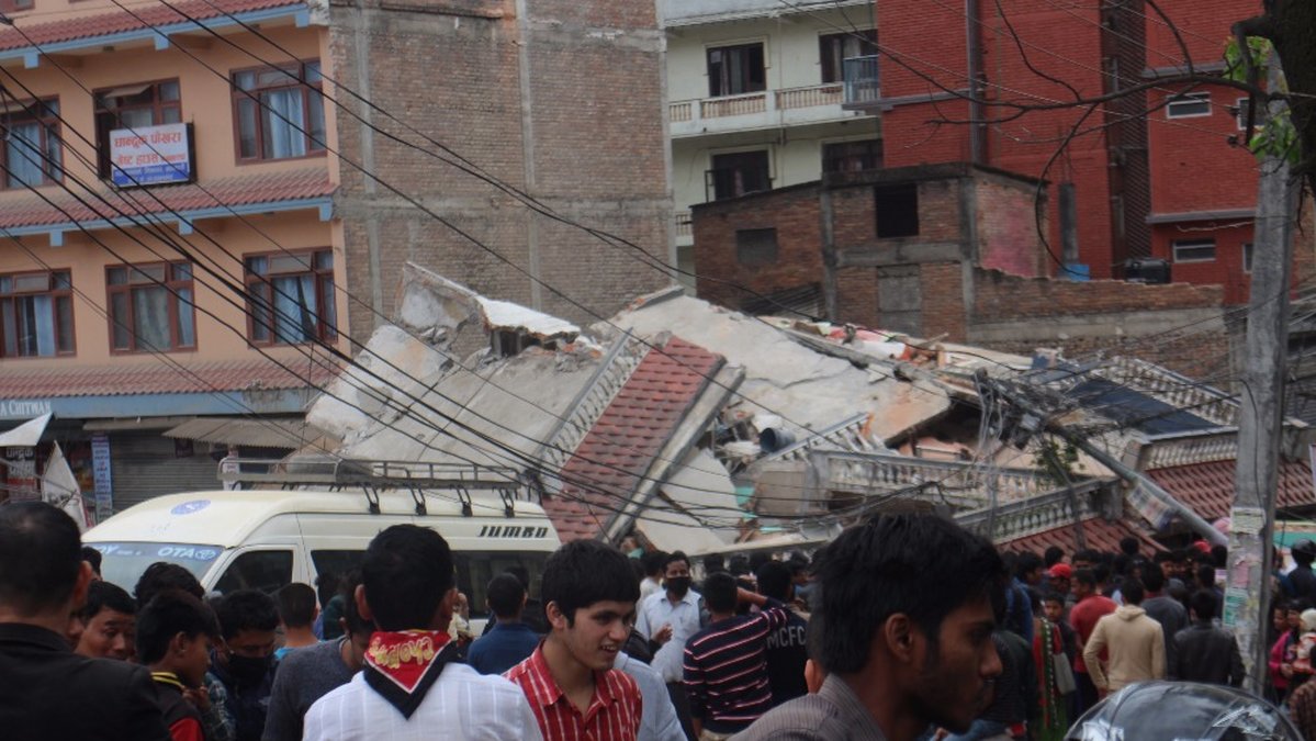 Jordbävningen raserade mångas hus.