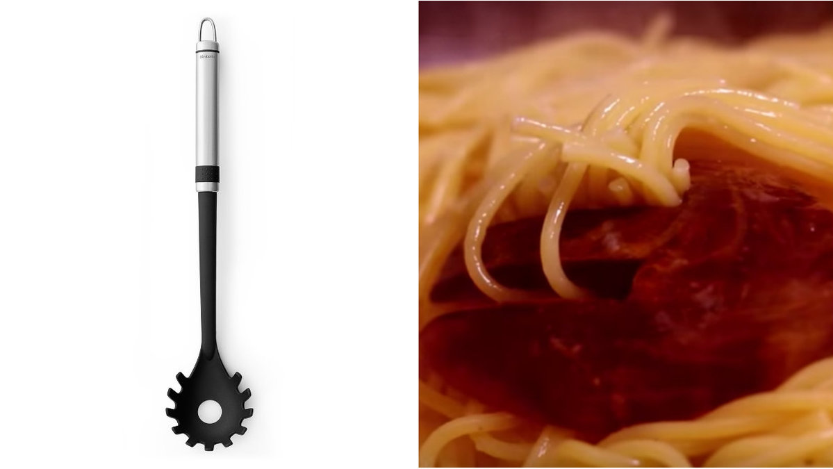 Vad används hålet i pastasleven till egentligen?