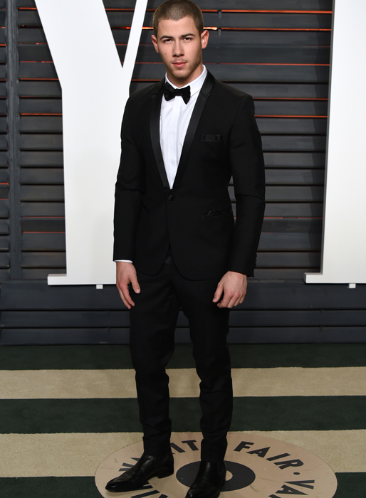 Nick Jonas på Vanity Fairs Oscarsfest.