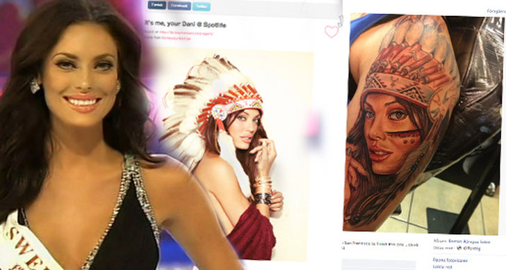 Bild, Indian, Dani Karlsson, Miss World, Tatueringar