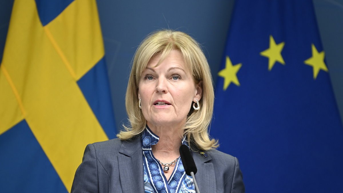 Utrikeshandelsminister Anna Hallberg (S). Arkivbild.