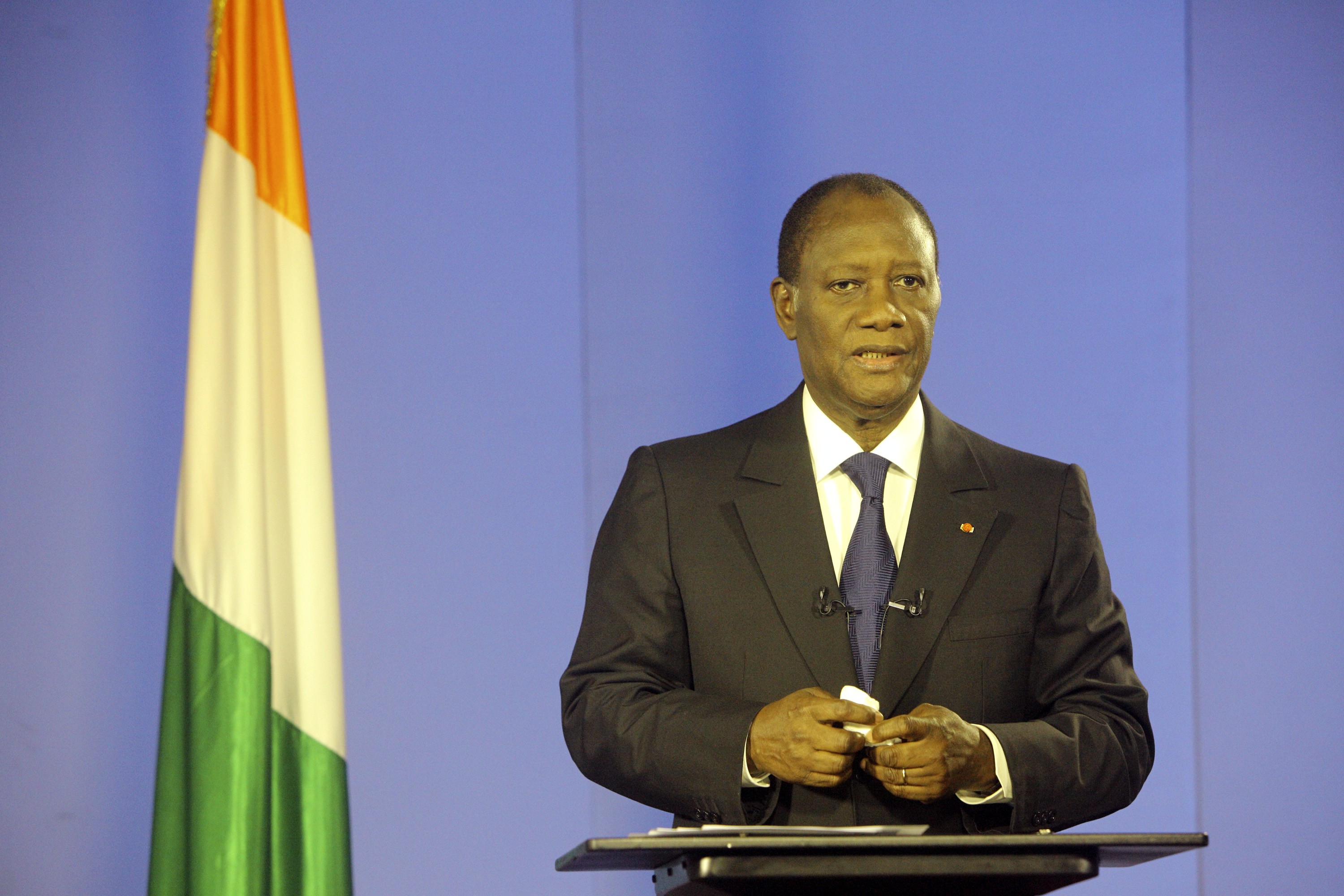 Elfenbenskusten, FN, Krig, Alassane Ouattara, Laurent Gbagbo, President