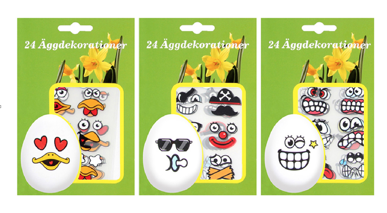 24 stickersmotiv till ägg 24 stickersmotiv till ägg