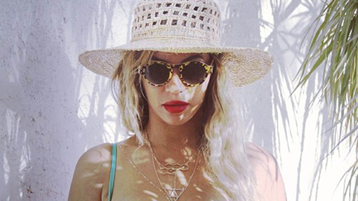 Beyoncés beachstil är alltid superchic. 
