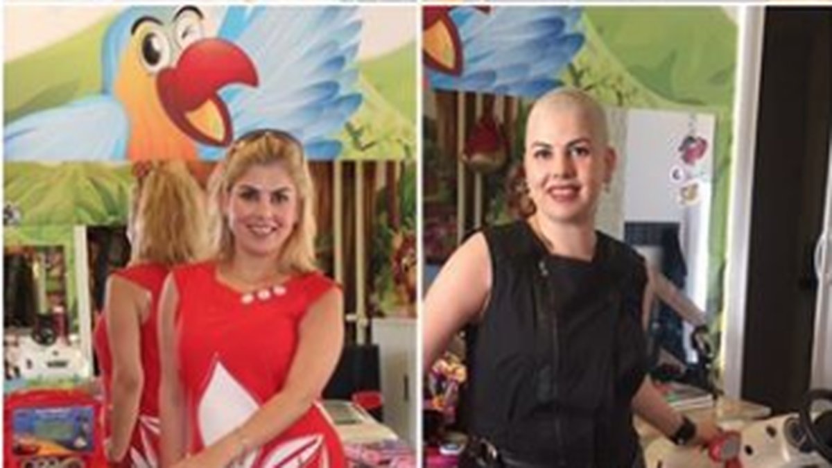 Frisören klippte av sig sitt egna hår – för att göra det lättare för cancersjuka flickan.