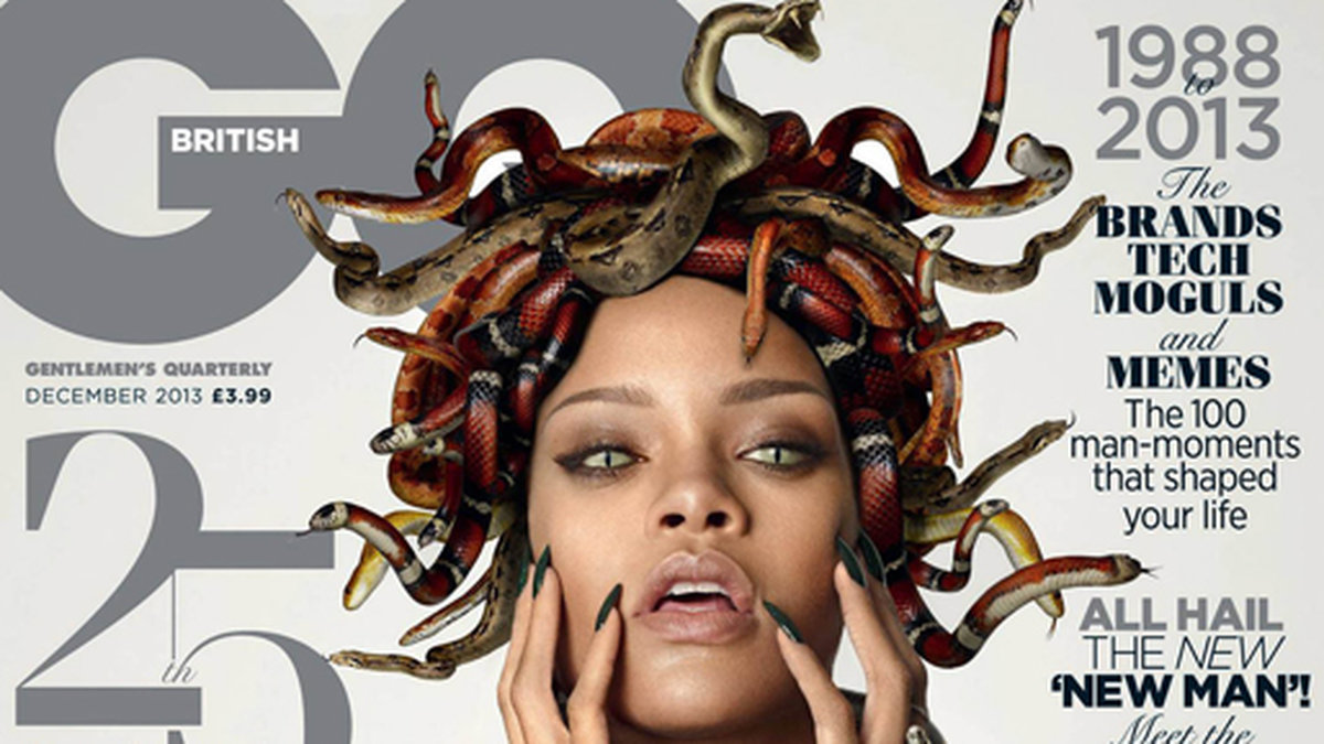 Rihanna på omslaget av GQ.