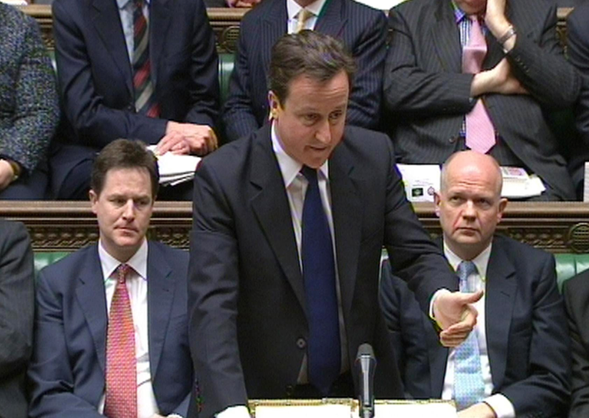 David Cameron i parlamentet om Libyen och Nato.