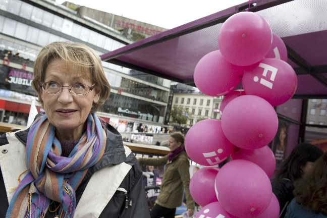 2000-talet, Feminism, Feministiskt initiativ, Riksdagsvalet 2010, Gudrun Schyman
