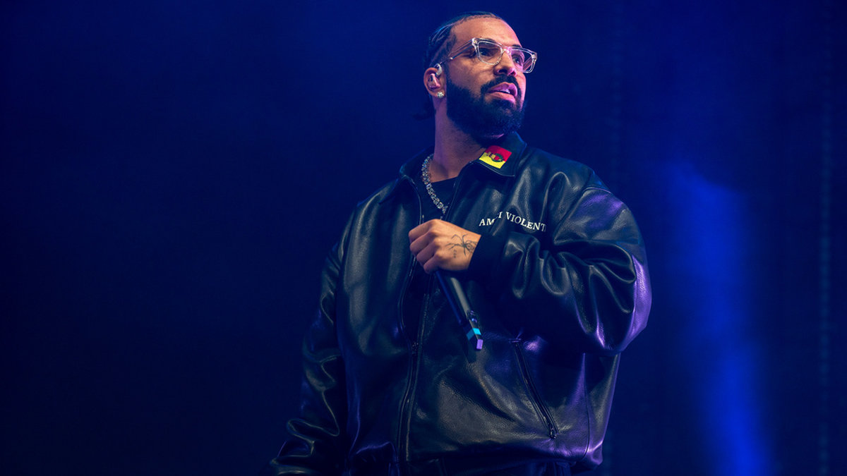 Den kanadensiska rapparen Drake släpper sin första bok. Arkivbild.