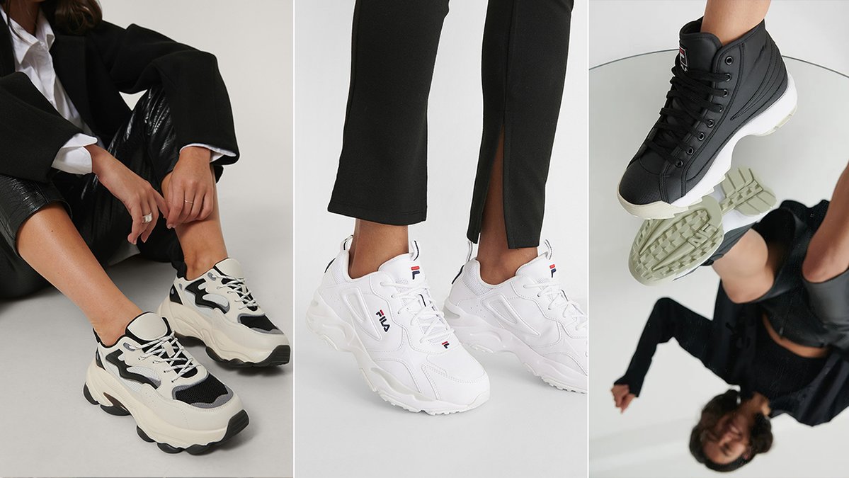 Shoppa snygga sneakers från kända märken till våren 2021.