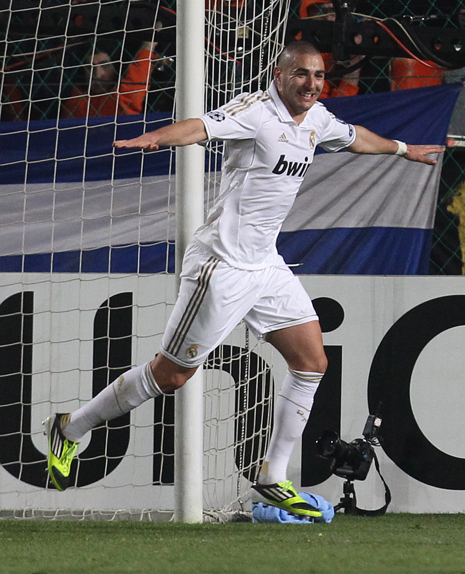 Fransmannen Karim Benzema som gjorde två mål för "Galacticos".