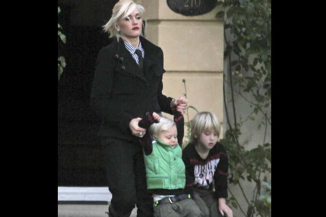 Gwen Stefani med kidsen. Gwen Stefani med kidsen.