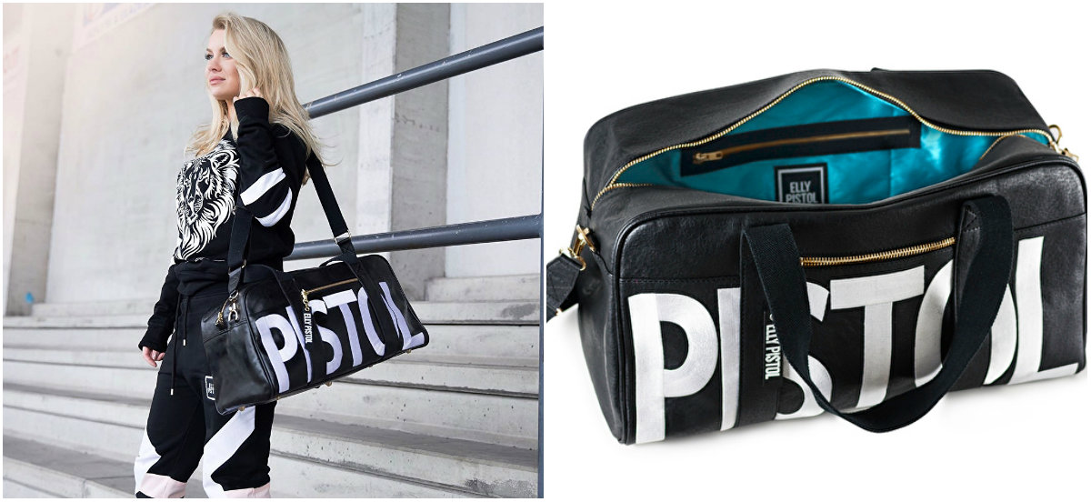 Weekendbag med blå insida Weekendbag med blå insida