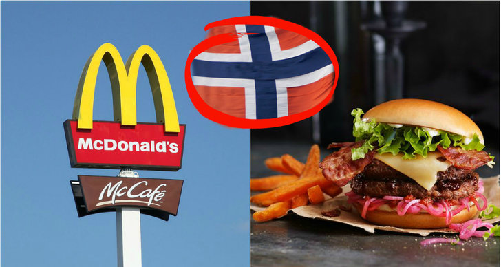 Norge, Sötpotatis, Pommes, McDonalds