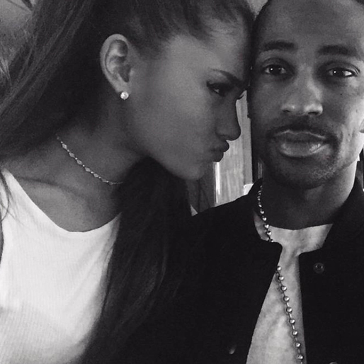 Ariana Grande och Big Sean tar en selfie. Ariana Grande och Big Sean tar en selfie.