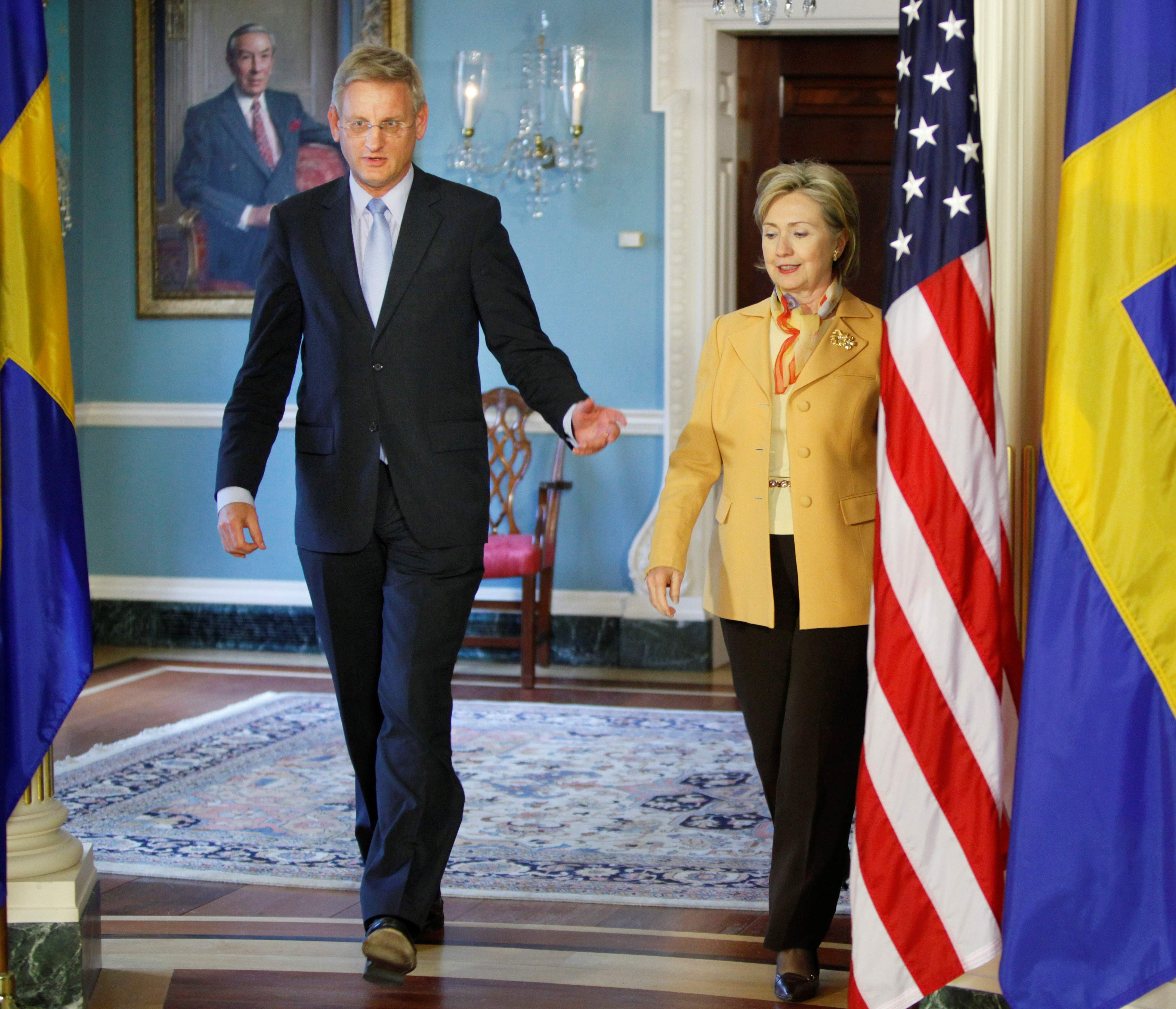 USA, Wikileaks, Hillary Clinton, Carl Bildt, Sverige