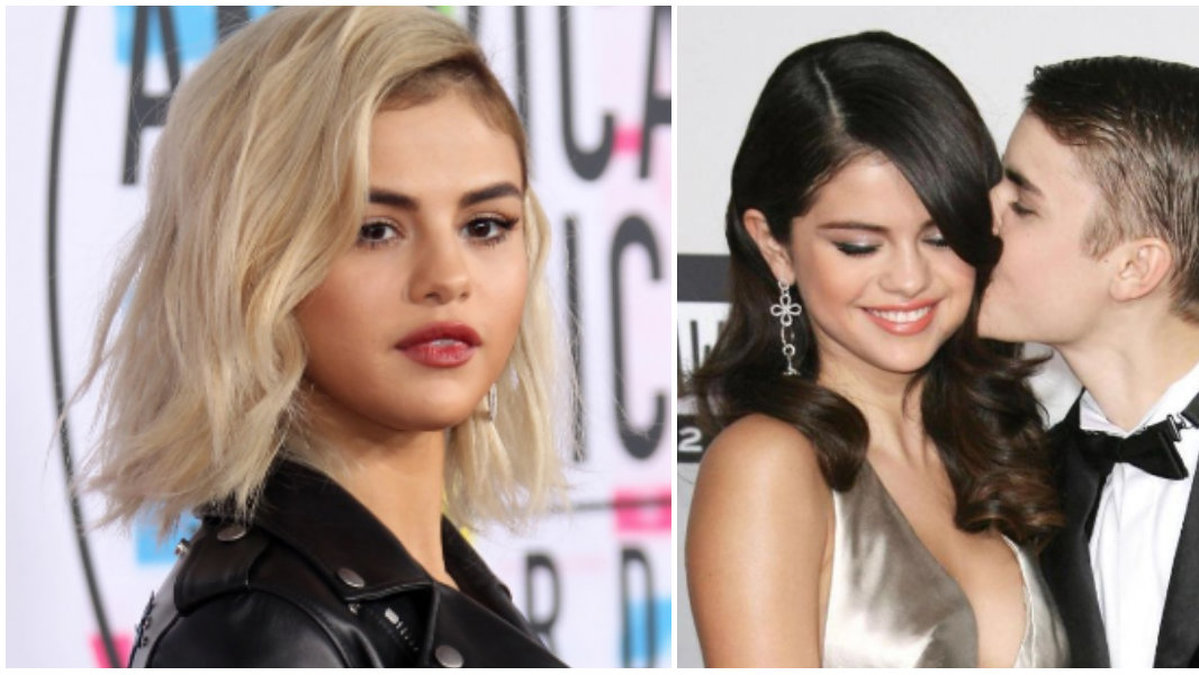 Selena Gomez visar nya blonda hårfärgen på American Music Awards.