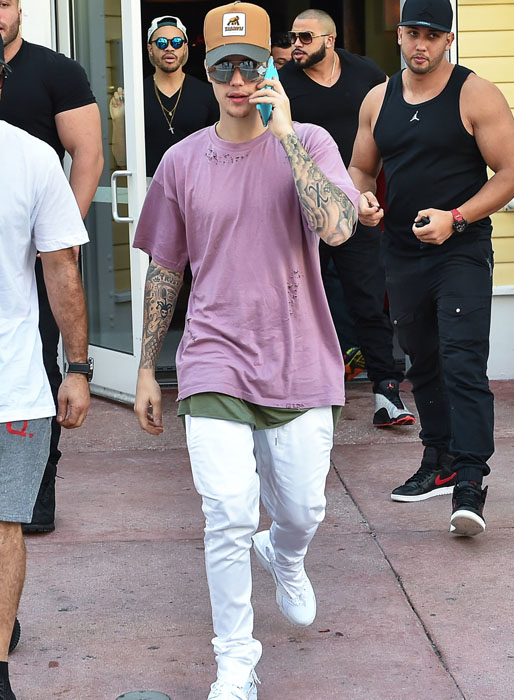 Bieber i Miami. Bieber i Miami.