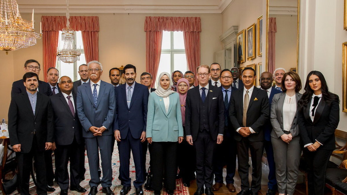 Ett tjugotal länder från den islamiska samarbetsorganisationen OIC samlades på UD under fredagen.