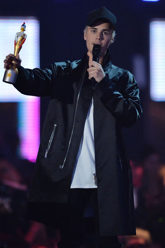 Justin Bieber på Brit Awards i år. Justin Bieber på Brit Awards i år.