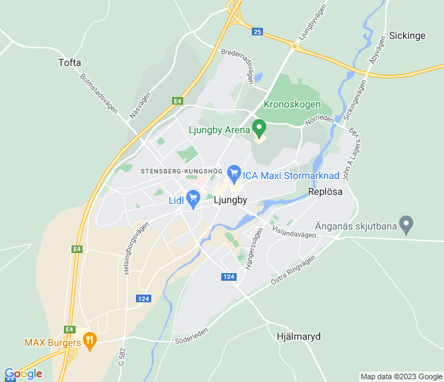 Google maps, Ljungby