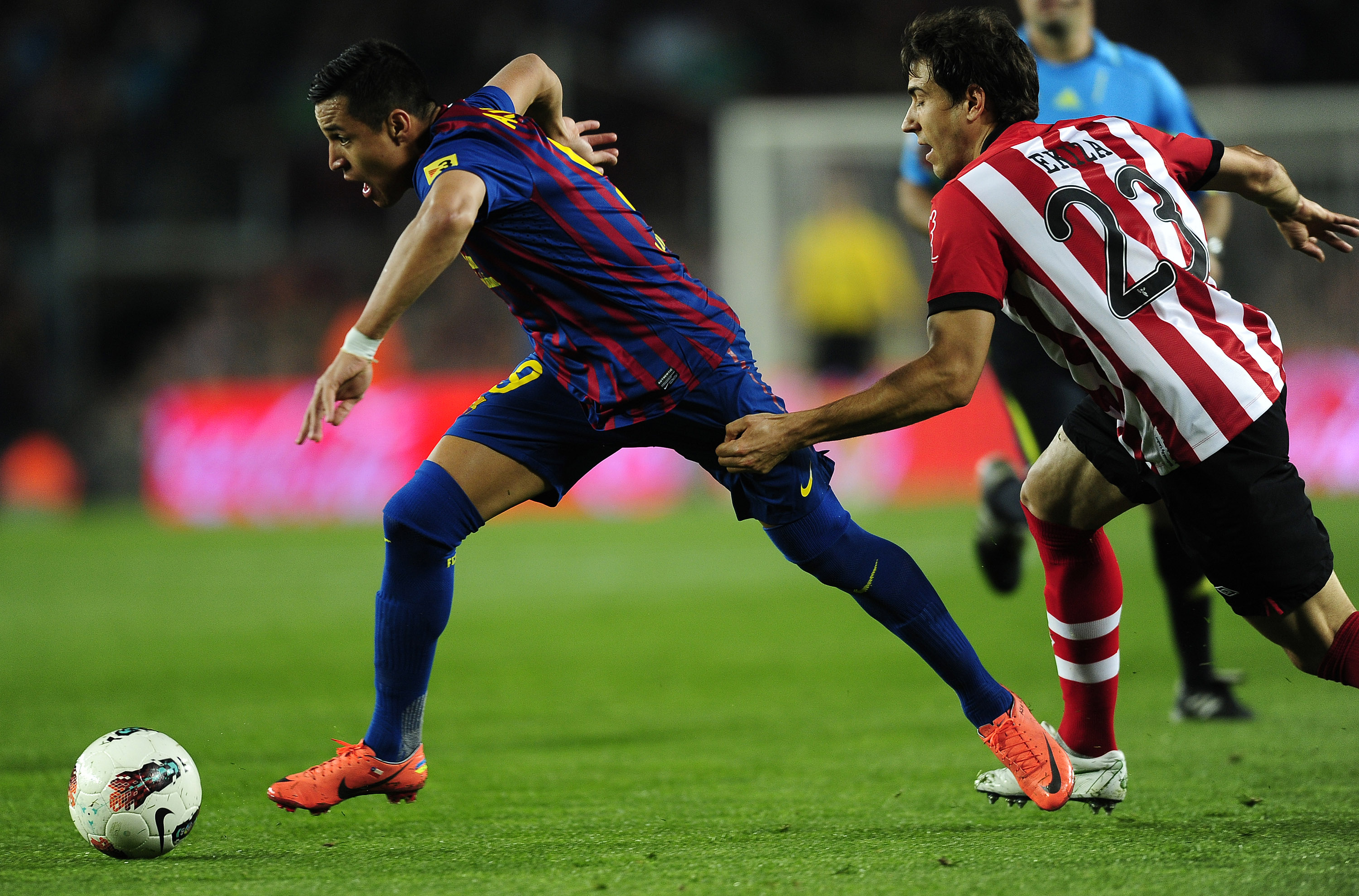 Alexis Sanchez är Barcas nästbäste målskytt med tio fullträffar i ligan, osannolika fyra gånger färre än Messi.