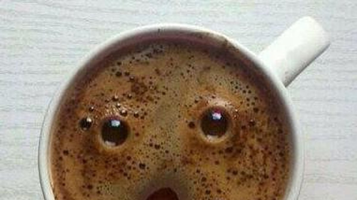 Förvånat kaffe.