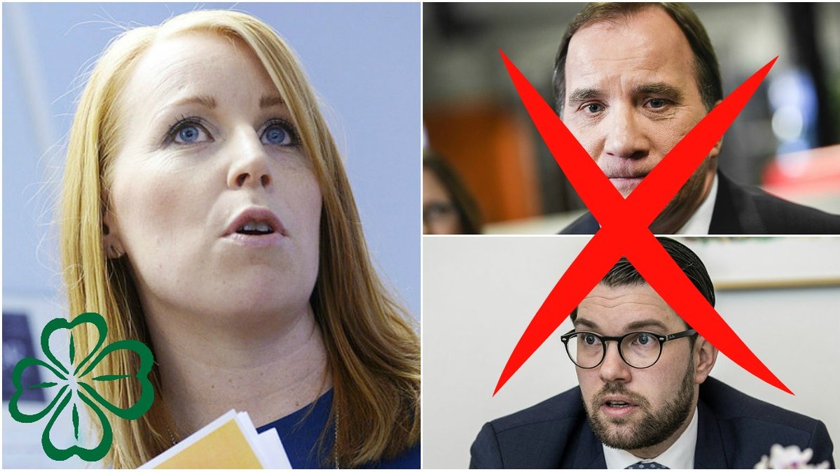 Annie Lööf vill inte regera om hon måste göra det tillsammans med Stefan Löfven eller med stöd av Sverigedemokraterna. 