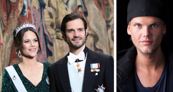 Tim Bergling, Prins Carl Philip, Avicii, Prinsessan Sofia