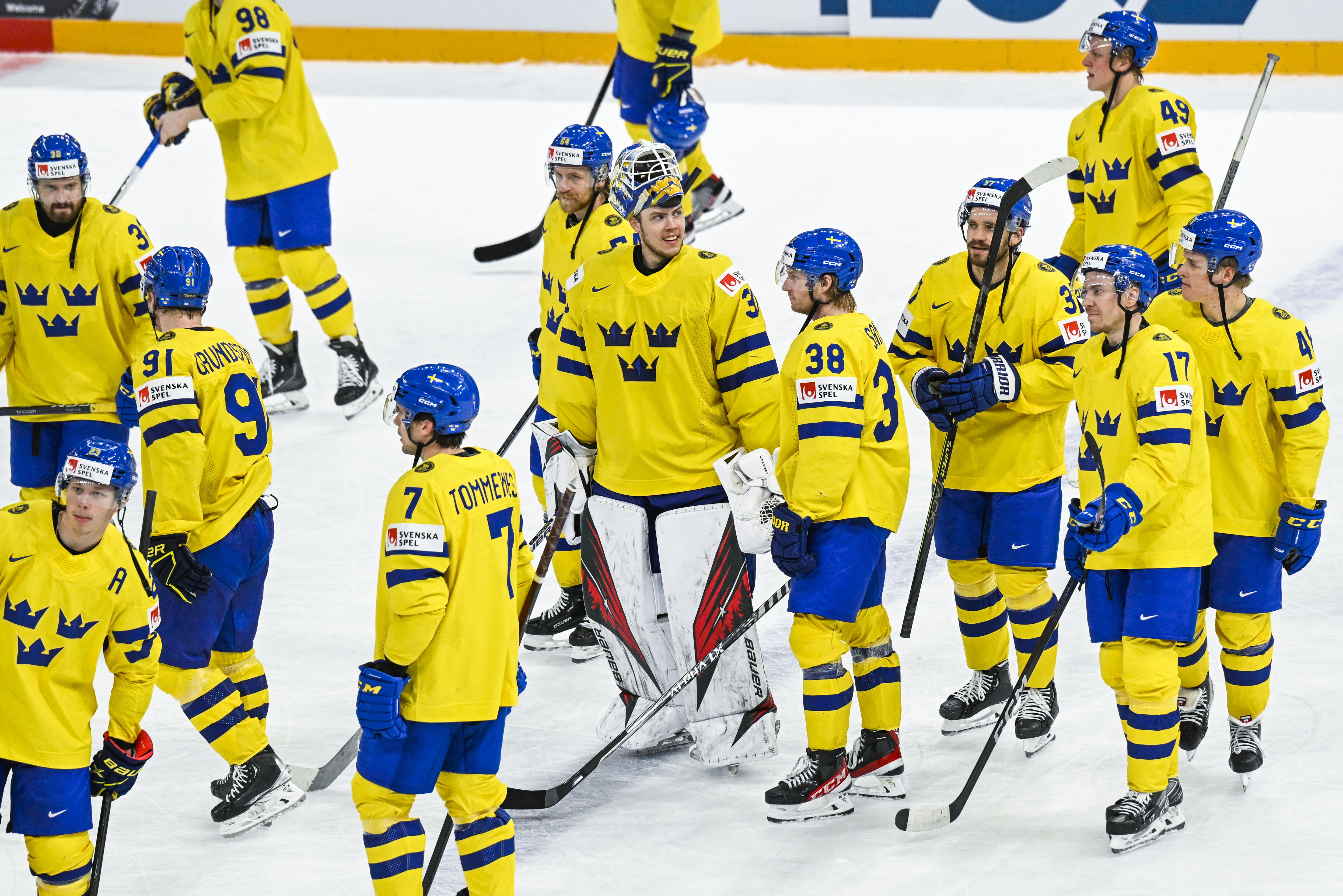 Sverige, ishockey, Frankrike, SVT, TT