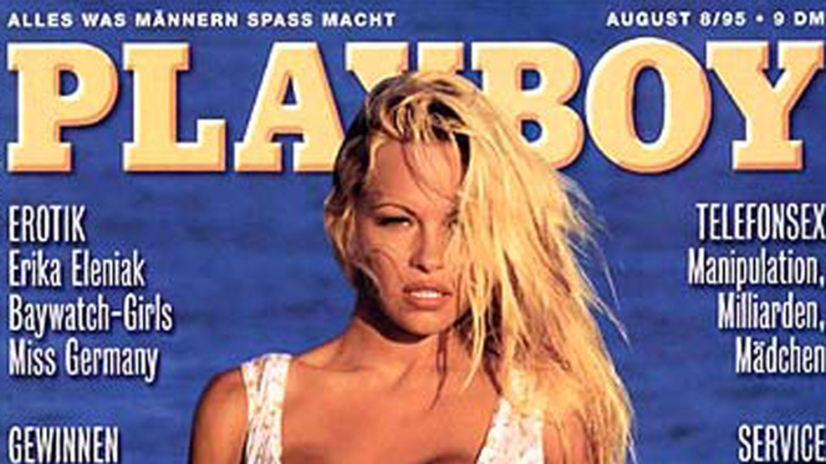 Pamela för Playbboy 1995. 