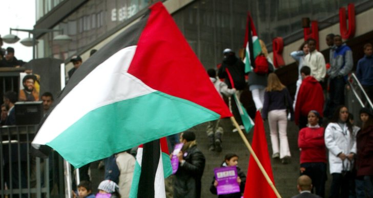 Palestina, Flagga, Terrorism, Polisen