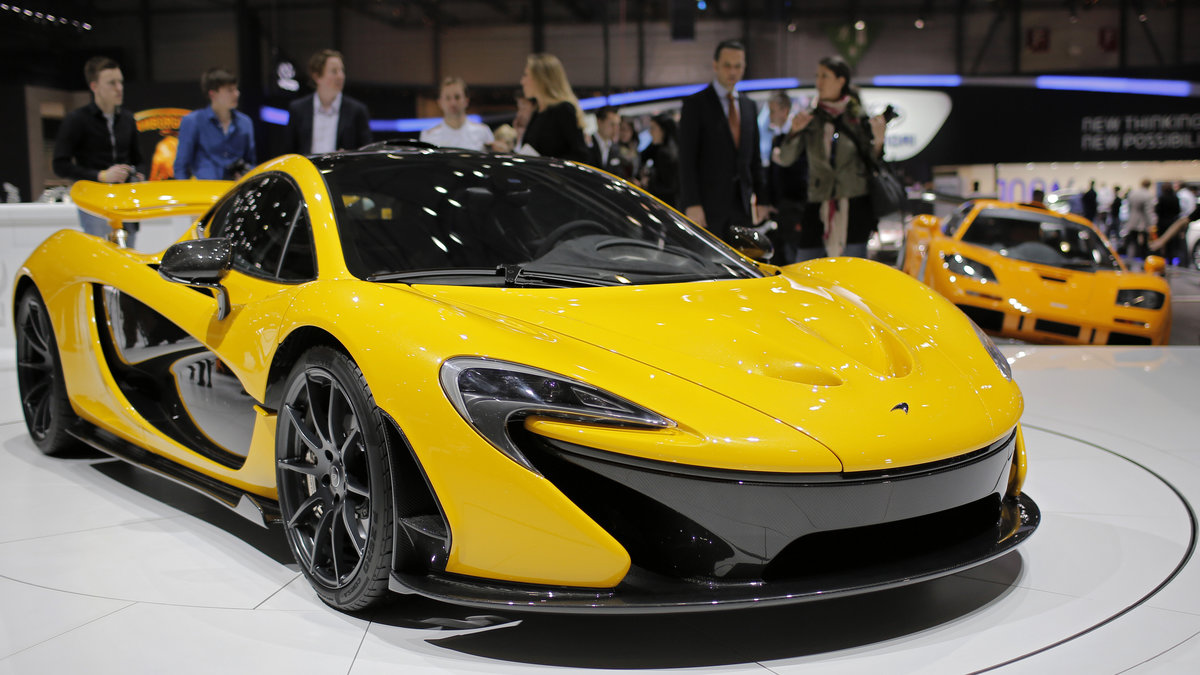 7. McLaren P1. Topphastighet: 350 km/h, 0-100 på 2,8 sekunder.