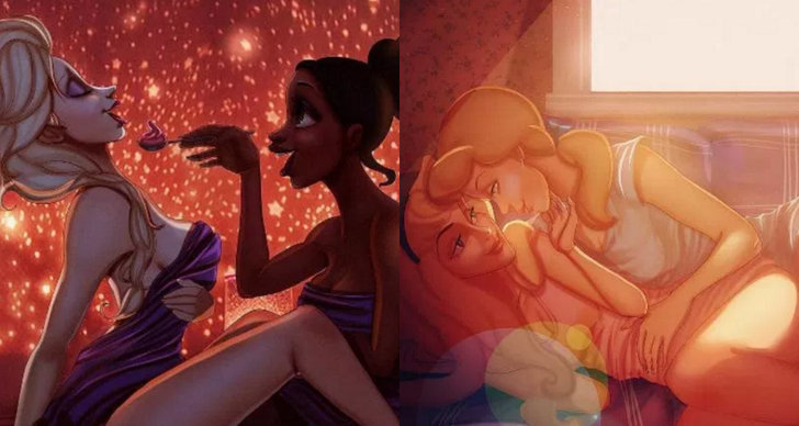 disneyprinsessor, Disney, Lesbisk