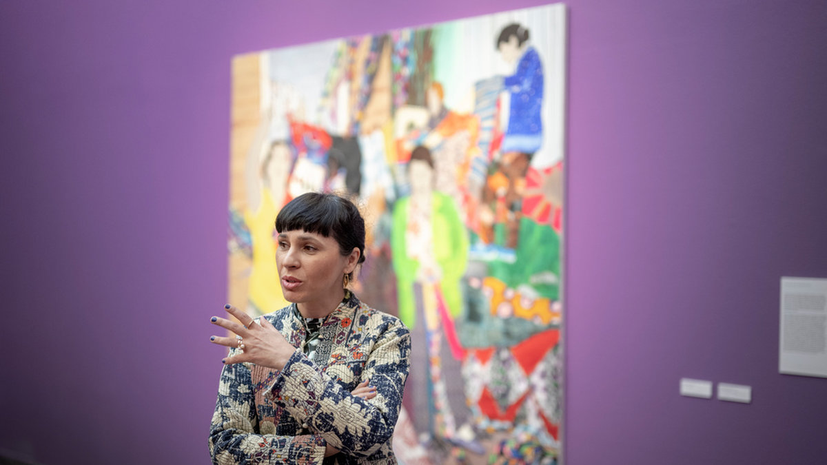 Den polsk-romska textilkonstnären Malgorzata Mirga-Tas ställer ut sina verk på Göteborgs konsthall under våren.