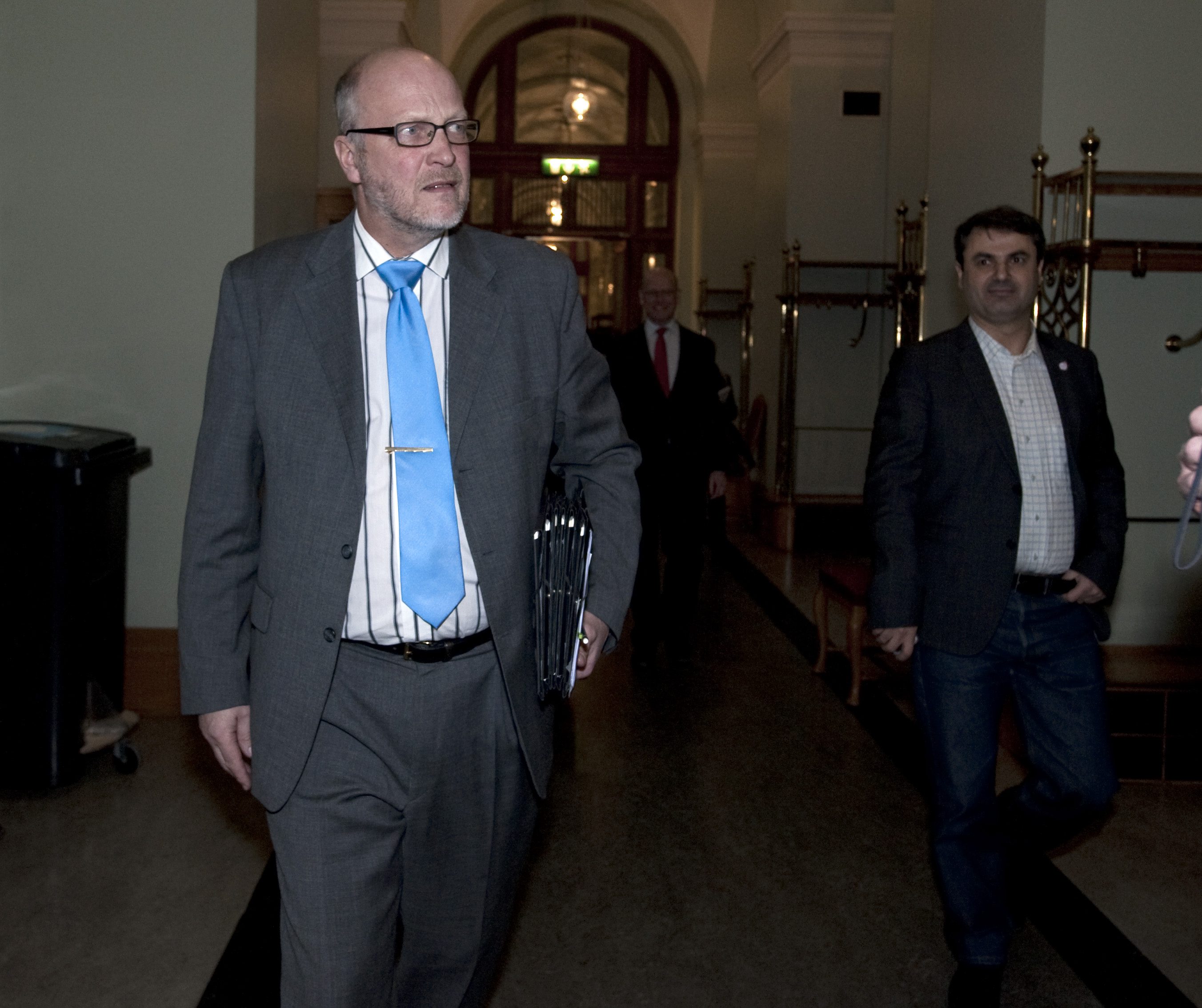 Sven-Erik Österberg, petad som gruppledare i riksdagen.