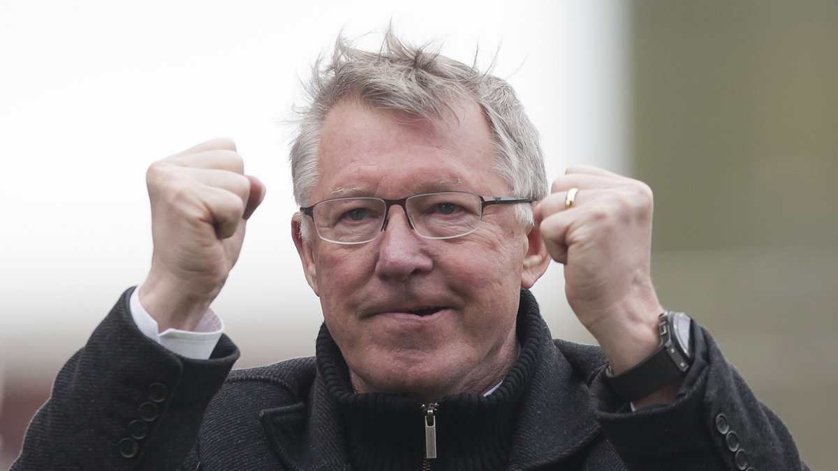 Den ofta buttre Sir Alex Ferguson kan ibland skrika ut sin glädje högt.