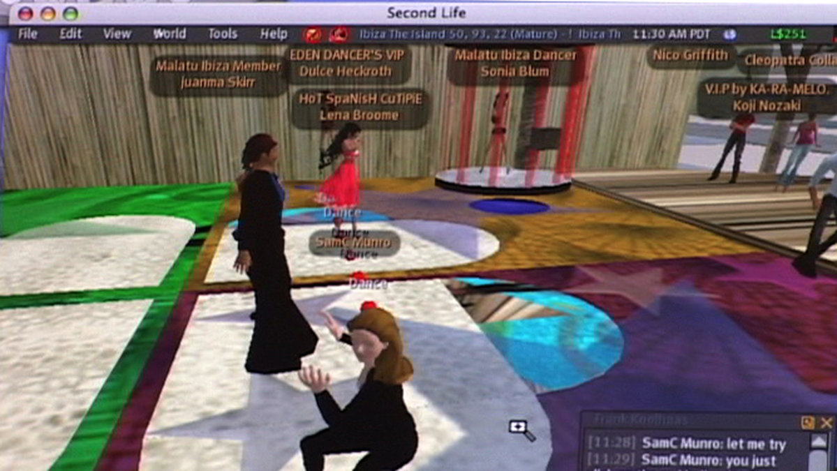 Second Life var ett av spelen som agenterna "spelade."