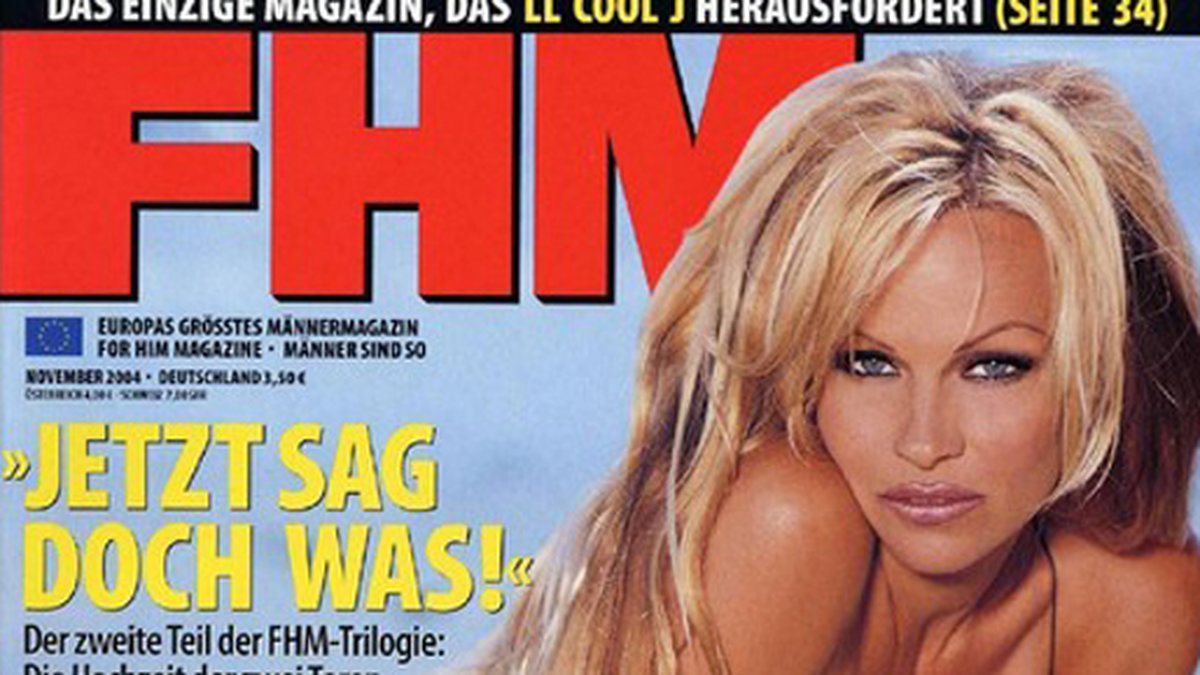 Pamela på omslaget till FHM.