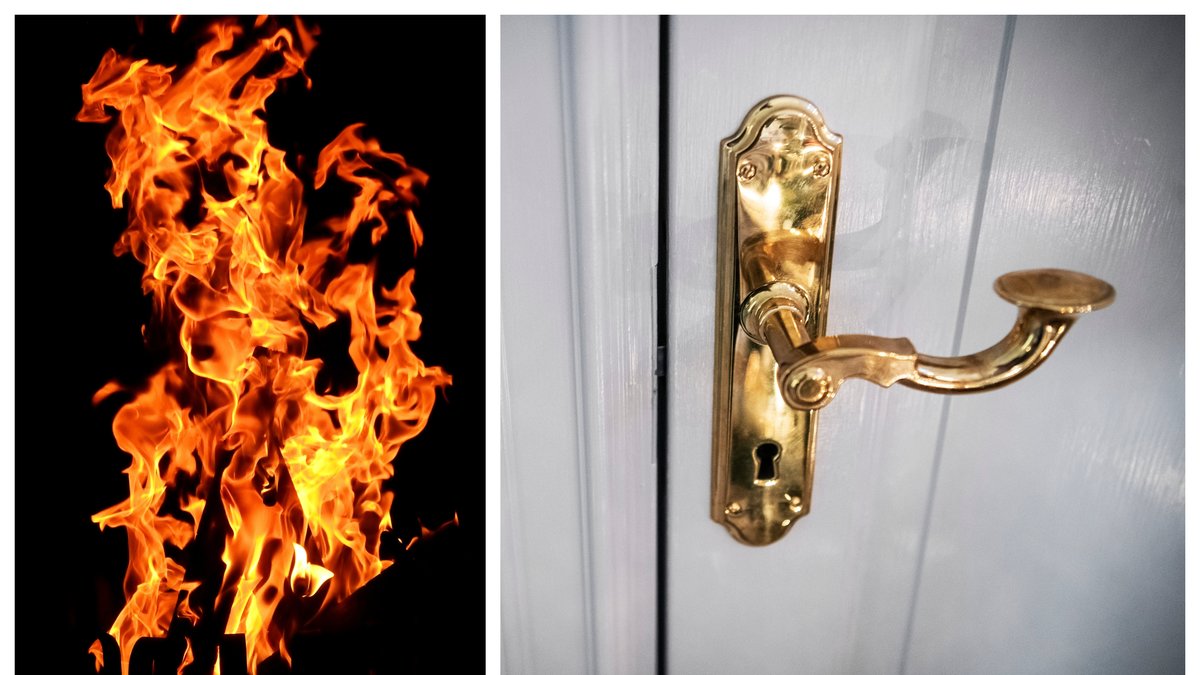 Hur mycket skyddar en stängd dörr mot brand?